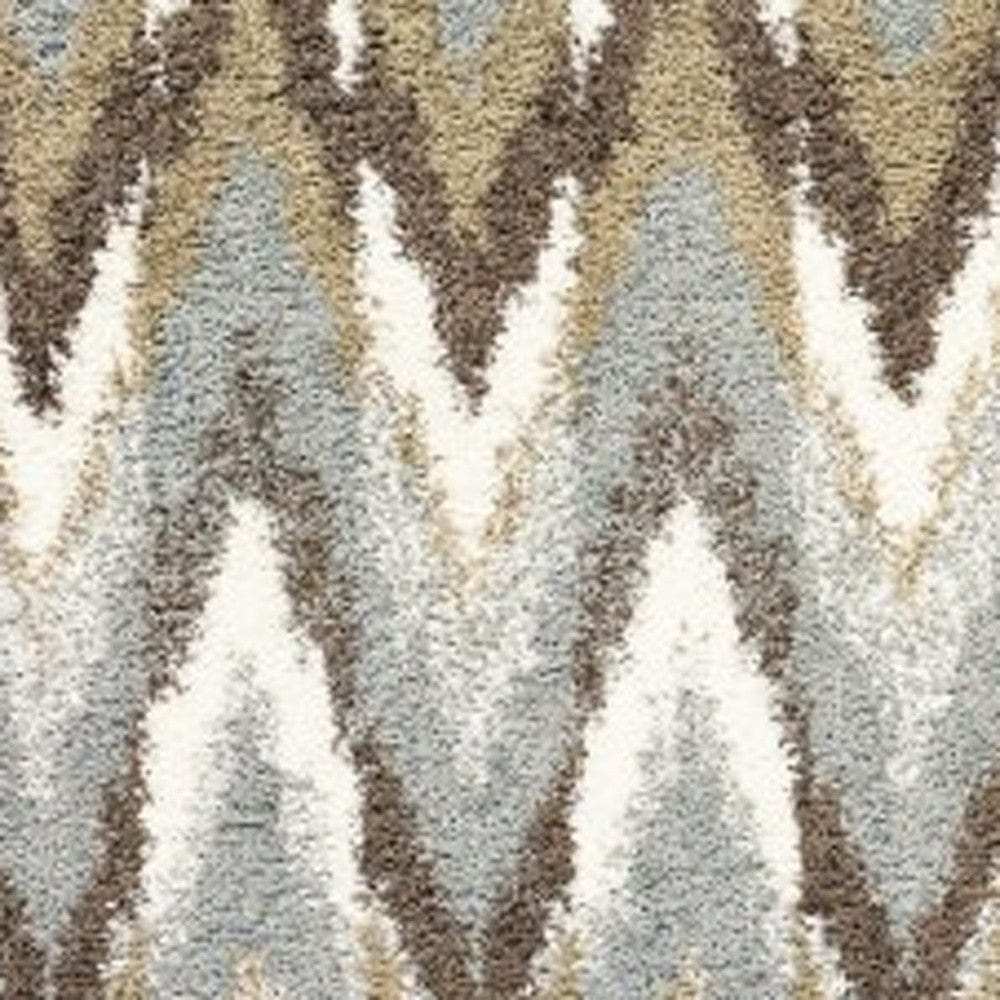 4' X 6' Gray And Taupe Ikat Pattern Area Rug - Homeroots - Flyclothing LLC