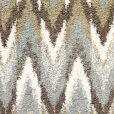 4' X 6' Gray And Taupe Ikat Pattern Area Rug - Homeroots - Flyclothing LLC