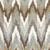 4' X 6' Gray And Taupe Ikat Pattern Area Rug - Homeroots - Flyclothing LLC