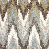 8' X 11' Gray And Taupe Ikat Pattern Area Rug - Homeroots - Flyclothing LLC