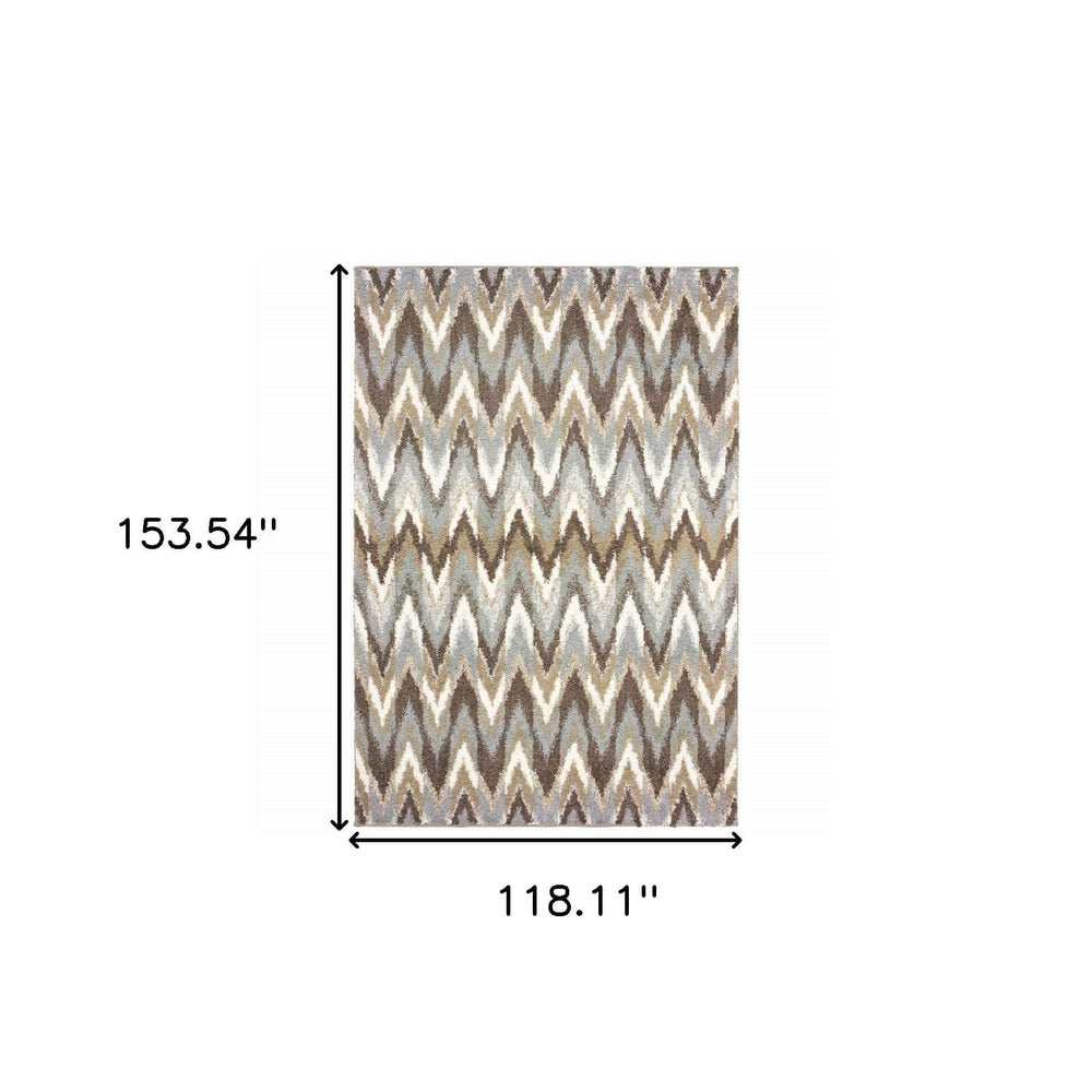 10' X 13' Taupe Dhurrie Area Rug - Homeroots - Flyclothing LLC