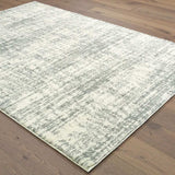 5' X 8' Ivory And Gray Abstract Strokes Area Rug - Homeroots - Flyclothing LLC