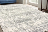 5' X 8' Ivory And Gray Abstract Strokes Area Rug - Homeroots - Flyclothing LLC