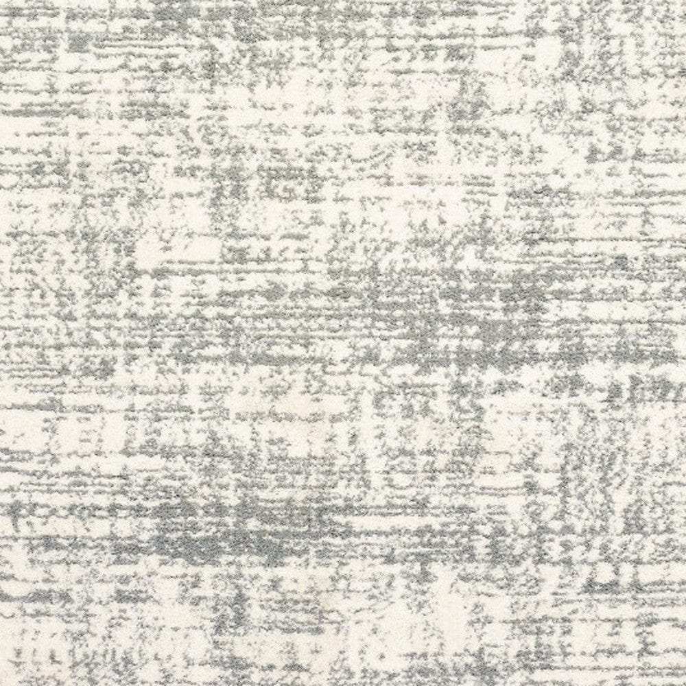 5' X 8' Ivory And Gray Abstract Strokes Area Rug - Homeroots - Flyclothing LLC