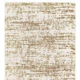 2' X 8' Ivory And Gray Abstract Strokes Runner Rug - Homeroots - Flyclothing LLC
