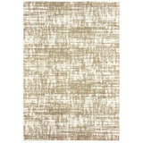 5' X 8' Ivory And Gray Abstract Strokes Area Rug - Homeroots - Flyclothing LLC