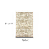 7' X 10' Ivory Shag Power Loom Area Rug - Homeroots - Flyclothing LLC