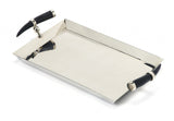 19" Silver Stainless Steel Serving Tray - Homeroots - Flyclothing LLC