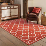 2' X 3' Red and Ivory Indoor Outdoor Area Rug - Homeroots - Flyclothing LLC