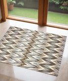 2' X 3' Gray Shag Power Loom Area Rug - Homeroots - Flyclothing LLC