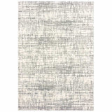 2' X 3' Gray and Ivory Shag Power Loom Area Rug - Homeroots - Flyclothing LLC