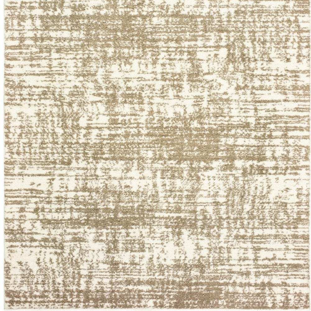 2' X 3' Ivory And Gray Abstract Strokes Scatter Rug - Homeroots - Flyclothing LLC