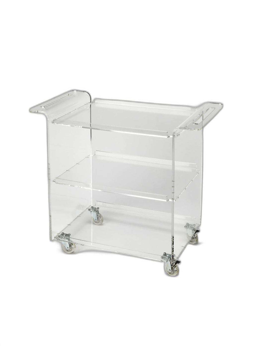 Clear Acrylic Rolling Server Bar Cart - Homeroots - Flyclothing LLC