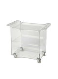 Clear Acrylic Rolling Server Bar Cart - Homeroots - Flyclothing LLC