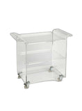 Clear Acrylic Rolling Server Bar Cart - Homeroots - Flyclothing LLC