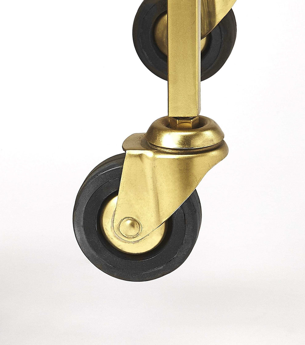 Polished Gold Bar Cart - Homeroots - Flyclothing LLC