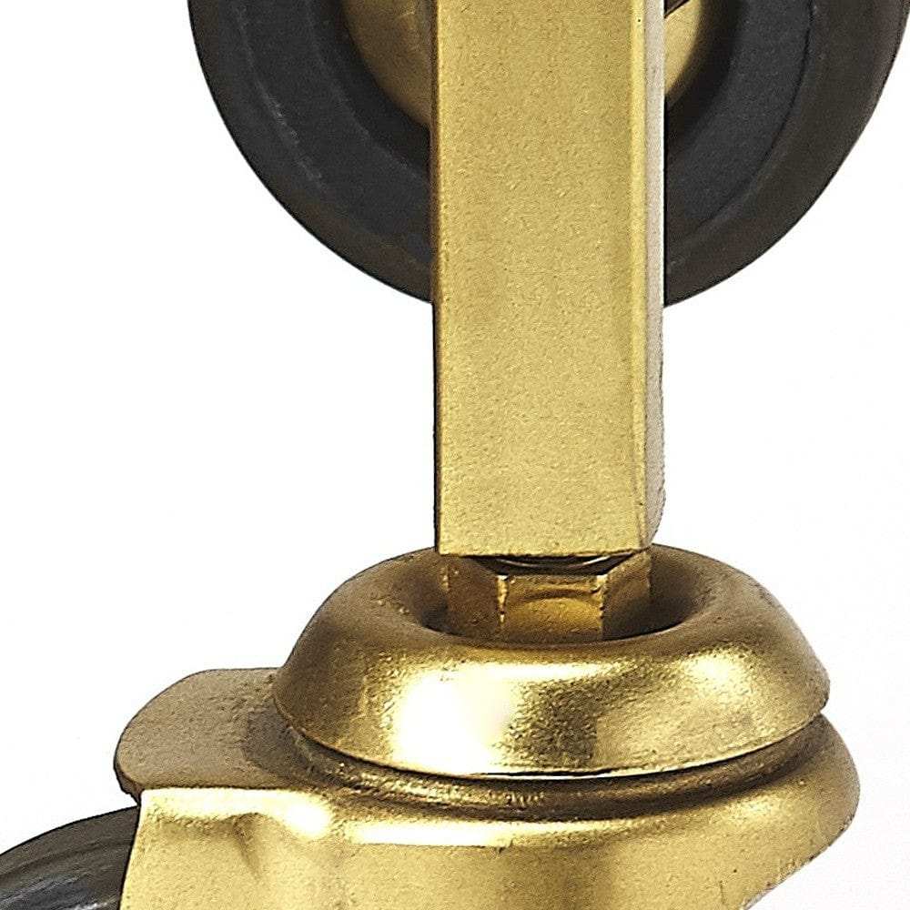 Polished Gold Bar Cart - Homeroots - Flyclothing LLC