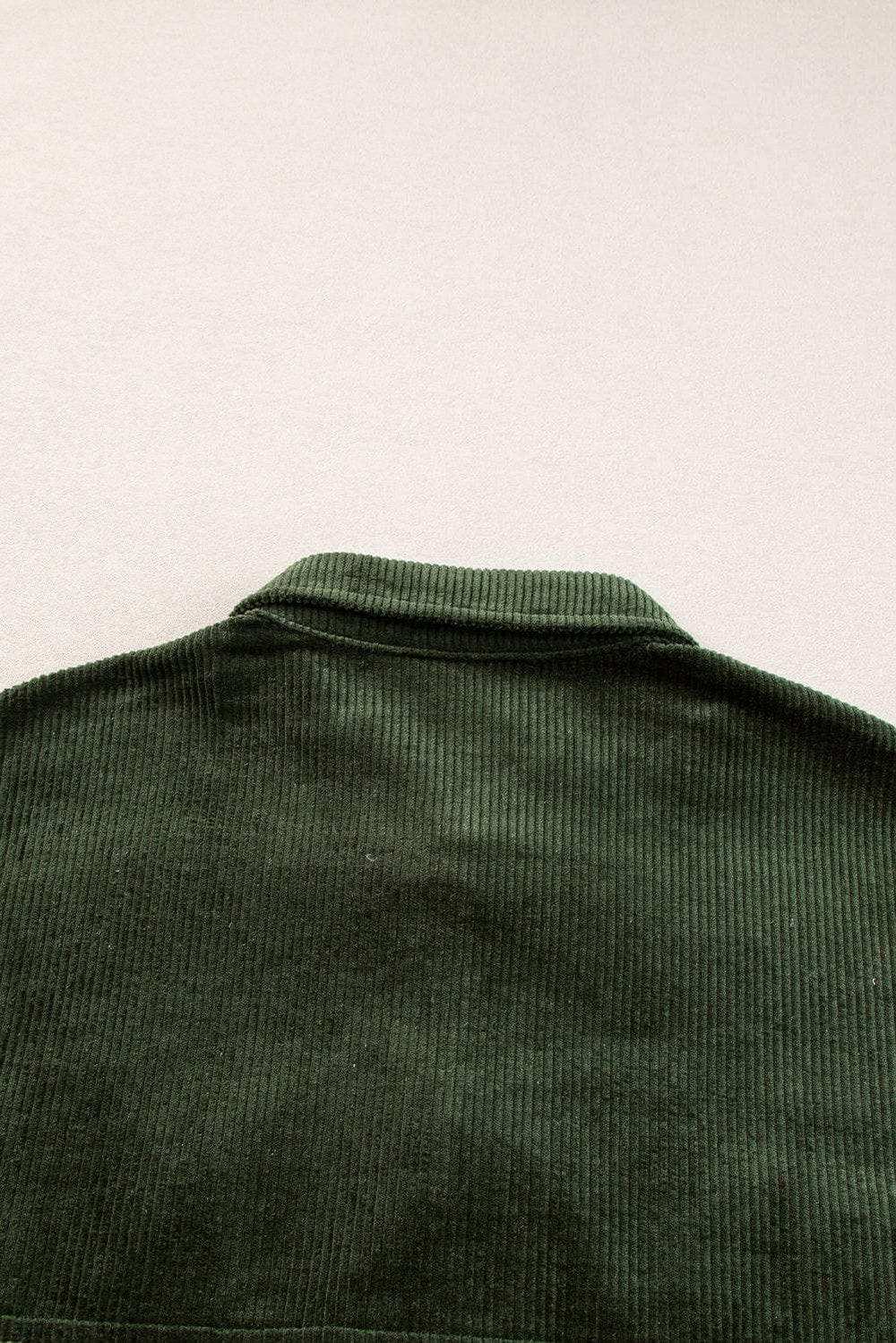 Snap Down Collared Neck Plaid Shacket - Trendsi - Flyclothing LLC