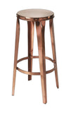 30" Copper Iron Backless Bar Height Bar Chair - Homeroots - Flyclothing LLC