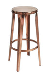 30" Copper Iron Backless Bar Height Bar Chair - Homeroots - Flyclothing LLC