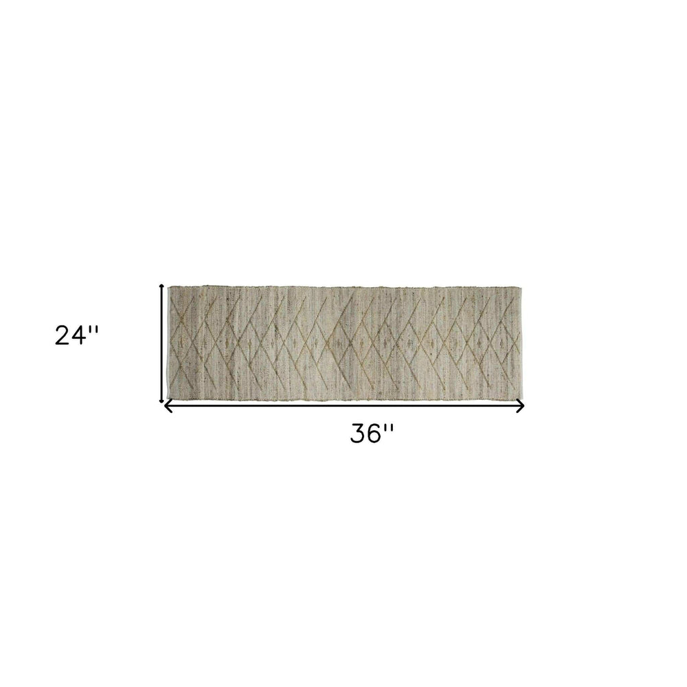 2' X 3' Beige Distressed Tribal Scatter Rug - Homeroots - Flyclothing LLC