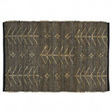 2' X 3' Black Distressed Tribal Scatter Rug - Homeroots - Flyclothing LLC