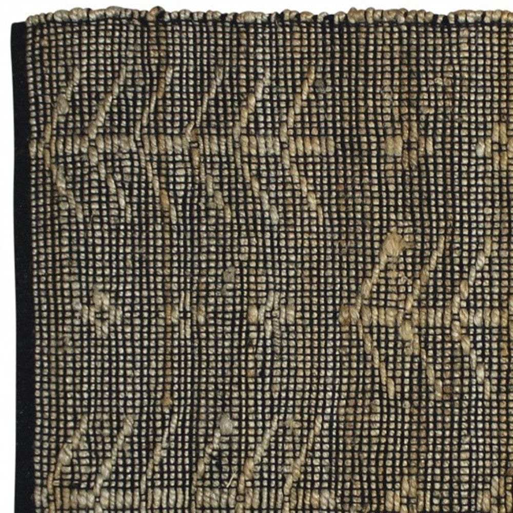 2' X 3' Black Distressed Tribal Scatter Rug - Homeroots - Flyclothing LLC