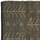 2' X 3' Black Distressed Tribal Scatter Rug - Homeroots - Flyclothing LLC