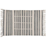 2' X 3' Gray And Cream Broken Stripes Scatter Rug - Homeroots - Flyclothing LLC
