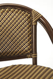 30" Brown Rattan Bar Chair - Homeroots