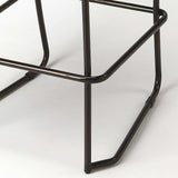 Brown And Black Iron Bar Chair - Homeroots - Flyclothing LLC
