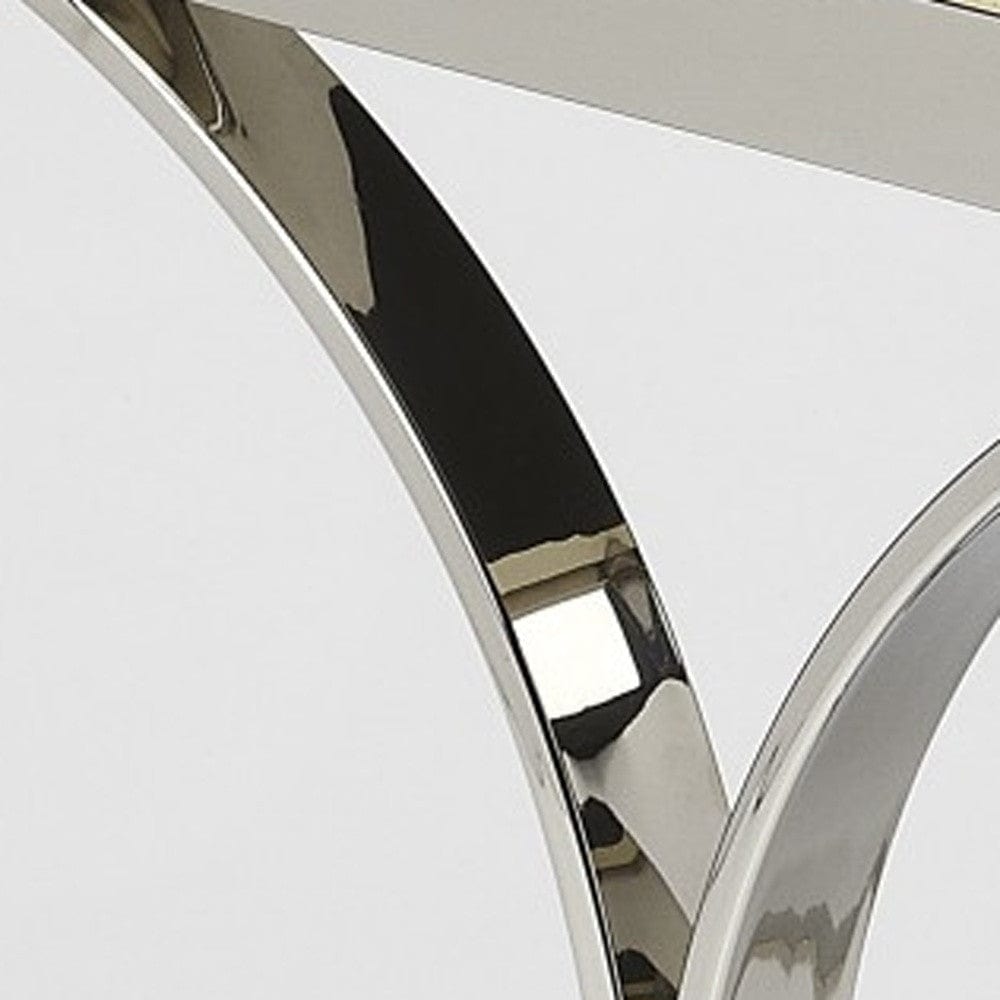 24" Off White And Silver Faux Leather And Iron Backless Counter Height Bar Chair - Homeroots - Flyclothing LLC