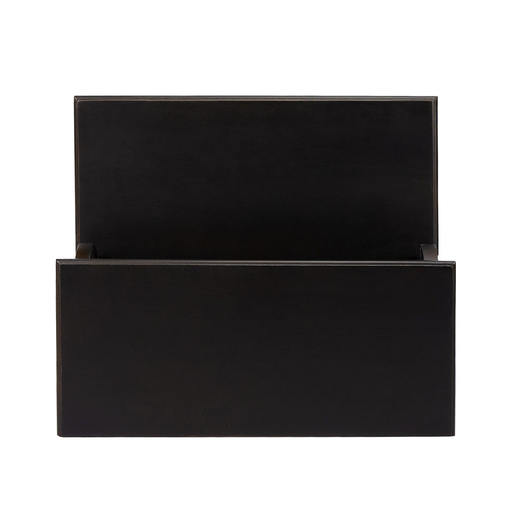 18" Dark Brown Wood Step Stool - Homeroots - Flyclothing LLC