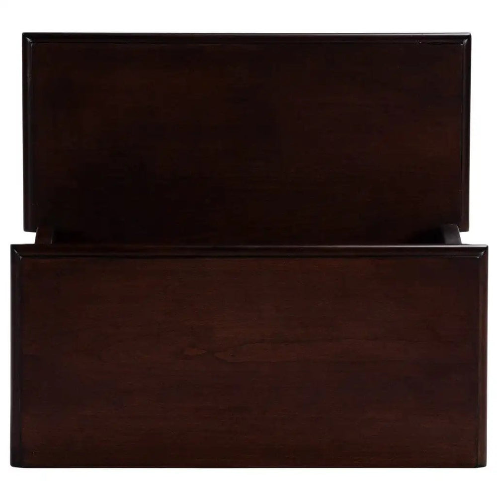 15" Solid and Manufactured Wood Backless Bar Chair - Homeroots - Flyclothing LLC