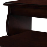 15" Solid and Manufactured Wood Backless Bar Chair - Homeroots - Flyclothing LLC