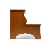 15" Brown Manufactured Wood Backless Bar Chair - Homeroots - Flyclothing LLC