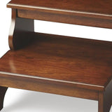 15" Brown Manufactured Wood Backless Bar Chair - Homeroots - Flyclothing LLC