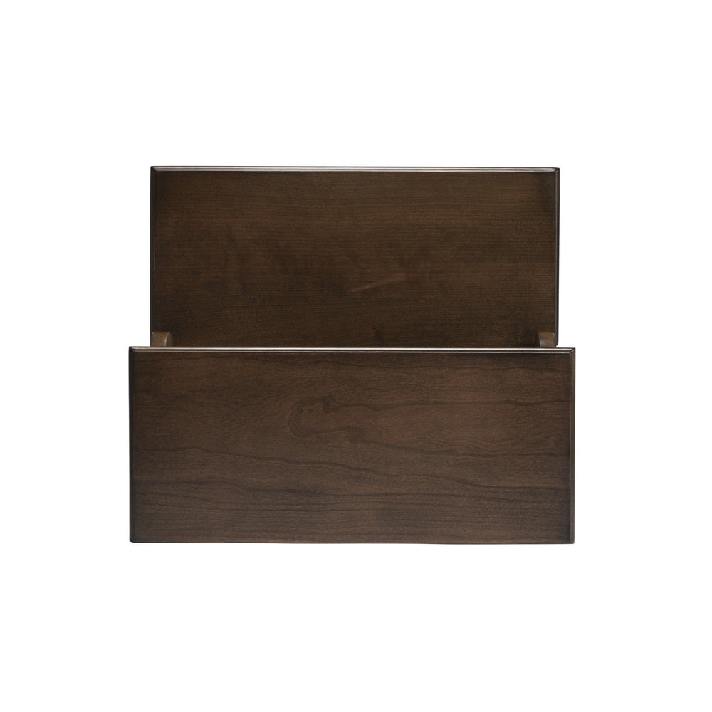 18" Brown Wood Step Stool - Homeroots - Flyclothing LLC