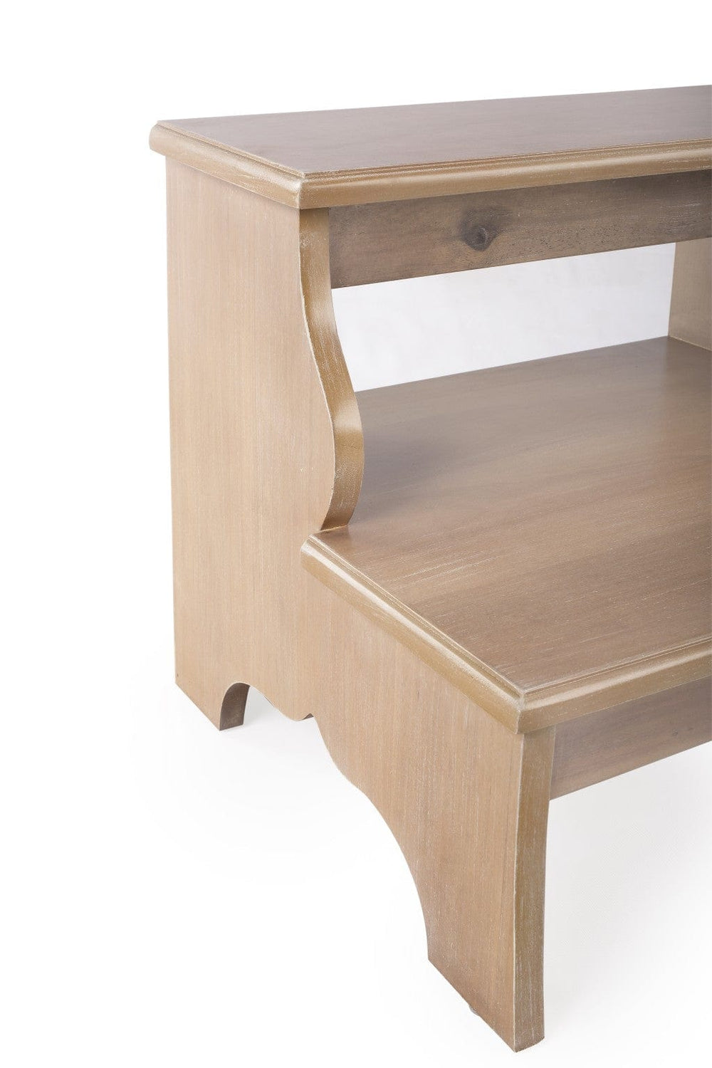 15" Natural Manufactured Wood Backless Bar Chair - Homeroots - Flyclothing LLC