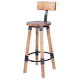 28" Brown And Natural Iron Bar Chair - Homeroots - Flyclothing LLC