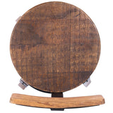 28" Brown And Natural Iron Bar Chair - Homeroots - Flyclothing LLC