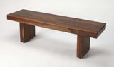 Modern Chunky Solid Wood Bench - Homeroots - Flyclothing LLC