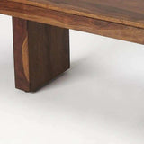 Modern Chunky Solid Wood Bench - Homeroots - Flyclothing LLC