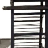 Rustic Black Rail Car Bar Cart - Homeroots - Flyclothing LLC