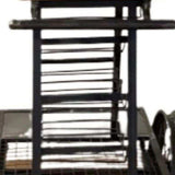 Rustic Black Rail Car Bar Cart - Homeroots - Flyclothing LLC