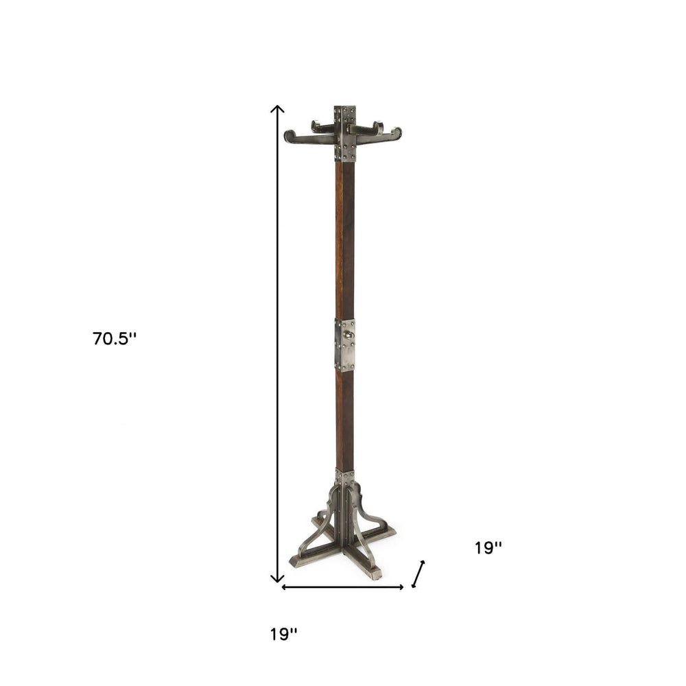 Industrial Chic Vintage Style Coat Rack - Homeroots - Flyclothing LLC