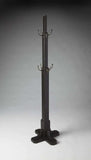 Black Solid Hardwood Coat Tree Rack - Homeroots - Flyclothing LLC