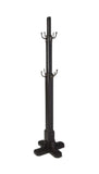 Black Solid Hardwood Coat Tree Rack - Homeroots - Flyclothing LLC