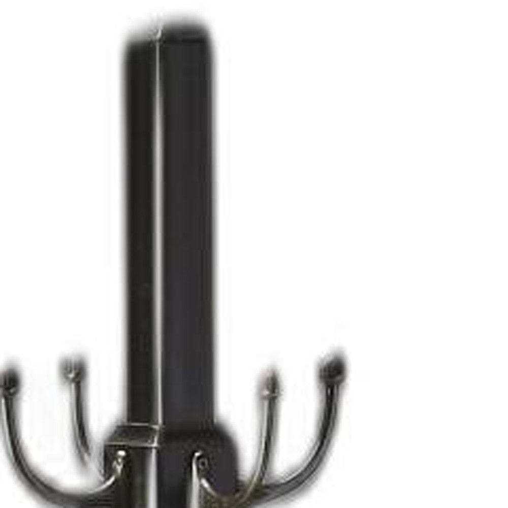 Black Solid Hardwood Coat Tree Rack - Homeroots - Flyclothing LLC