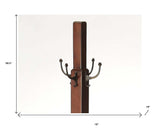 Webster Antique Cherry Coat Rack Tree - Homeroots - Flyclothing LLC